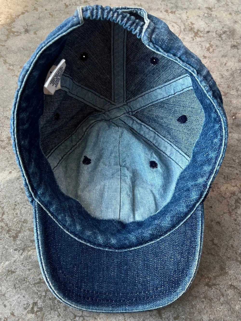 Vintage 2003 Baby Gap Denim Baseball Cap Hat 100% Cotton Size 3-4 Years
